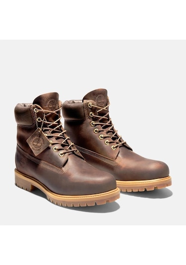 Bot Erkek Tb 1270972141 Timberland Premium 6 Inch Lace Up Waterp Brown Kahve Kahverengi