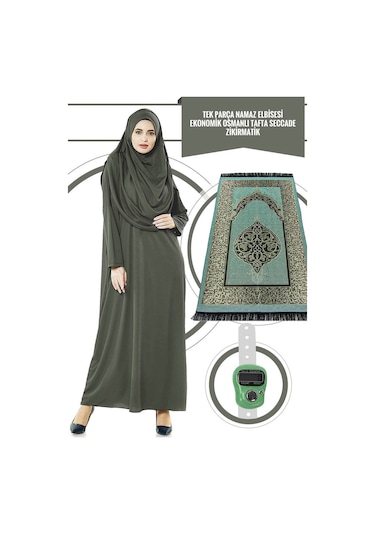 5 Farklı Renk Tek Parça Namaz Elbisesi - Seccade