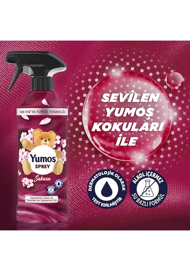 Yumoş Sprey Amber + Sakura + Lilyum Sprey 3 x 450 ML