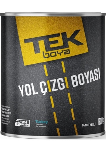 Tek Yol Çizgi Boyası Gln 1,75l 3kg Sarı Renk Diğer