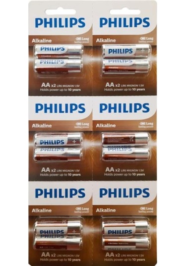 Philips Aa Alkalin Kalem Pil 12'li Kartela