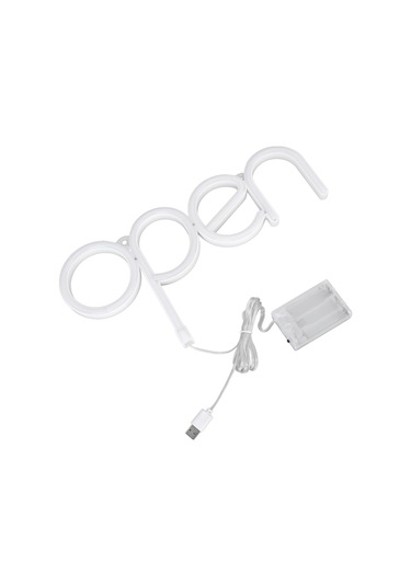 Lemestar Rgb Led Açık İşaret Led Neon Işığı Usb/pil Beslemeli Pil Yok 35x18.5cm Restoran Bar Mağaza Penceresi Dekorasyonu Parlak Renkli Açık Işareti Diğer