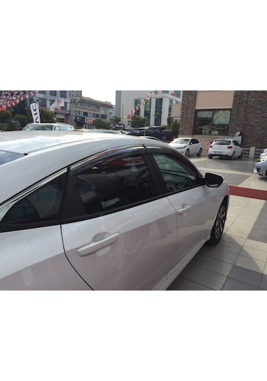 Honda Civic Fc5 Cam Rüzgarlığı Kromlu 2016-2017-2018-2019