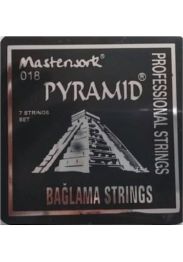 Pyramid Bağlama Teli - Kısa Sap 0,18 Saz Teli - Tezene Hediyeli