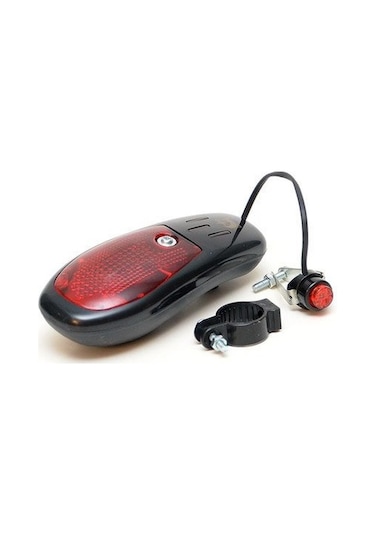 Jing Yi Bisiklet Kornası 8 Sesli Işıklı Siyah - Kırmızı