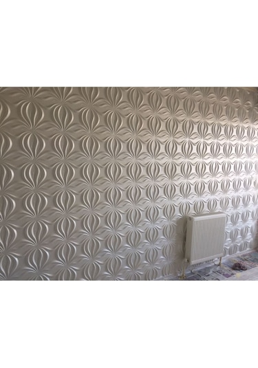 3 Boyutlu Boyanabilir Pvc Duvar Paneli Anatolia 50-50 Cm 4 Adet-1 Metrekare