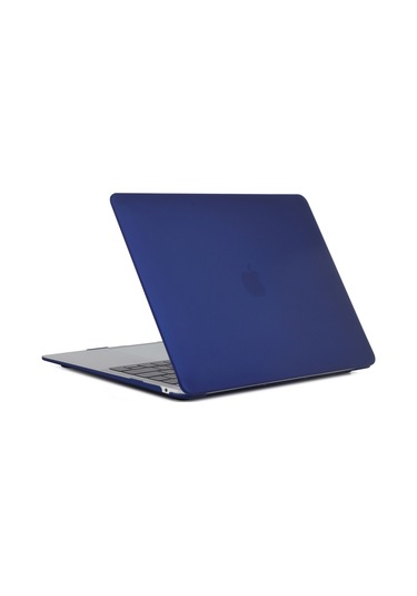 Cbtx Mat Plastik Ön ve Arka Koruyucu MacBook Air 13.3" Laptop Kılıfı  Siyah Mavisi