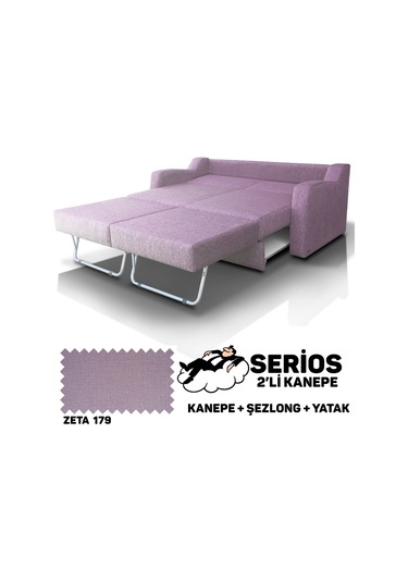 Serios Şezlonglu Yataklı Kanepe - Zeta 179