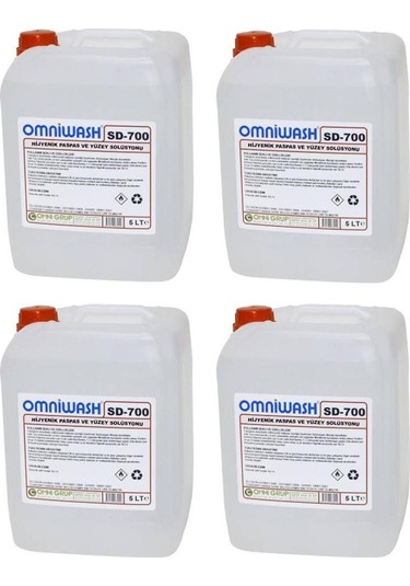 Omniwash Sd-700 Hijyenik Paspas Ve Yüzey Solüsyonu 5000 Ml 4 Adet 4'lü Set