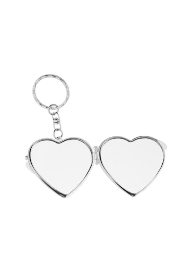 Suntek Katlanır Kalp Şekilli Mini Makyaj Aynası 2'li