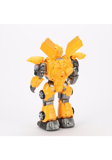 Tower Thunder Uzaktan Kumandalı 40 Cm Robot Sarı Disk Atabilen Işıklı Ve Sesli Robot