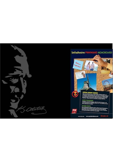 Atatürk Yapışkanlı Pano- 40X60 Cm.