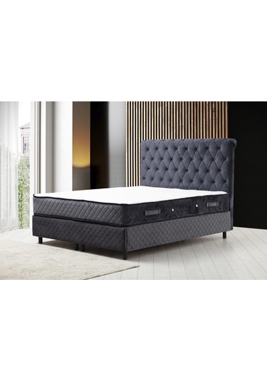 160x200 Sonata Baza+başlık+yatak Antrasit