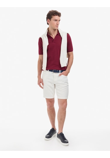 Pierre Cardin Erkek Bordo Tişört Basic 50325312-vr014