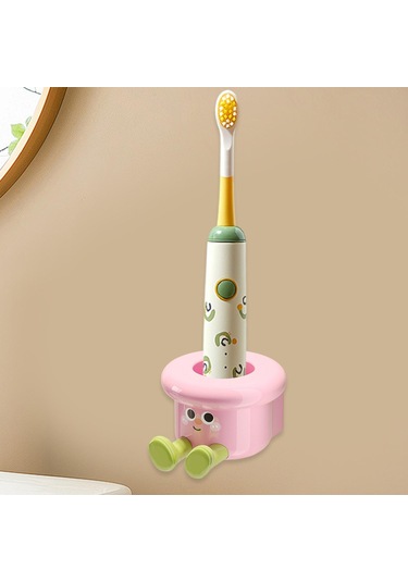 Homyl Diş Fırçası Tutucu Duvara Monte Banyo Düzenleyici Otel Pembe