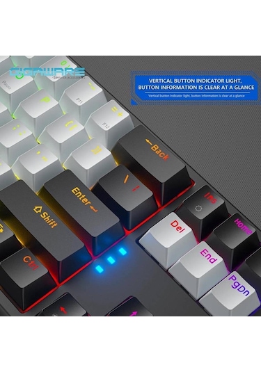 Valkyrie K710 Blue Switch Dark Alien Rgb Kablolu Oyuncu Klavye