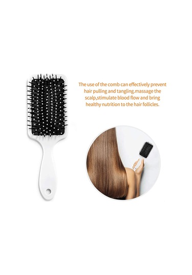 Vkemall Küçük Ve Büyük Kullanıcılara Uygun İnek Desenli Abs + Kauçuk Vantilli Akne Saç Fırçası - Tüm Saç Tipleri İçin, Islak/kuru Kullanım, Scalp Masajı Ve Statik Elektrikten Koruma