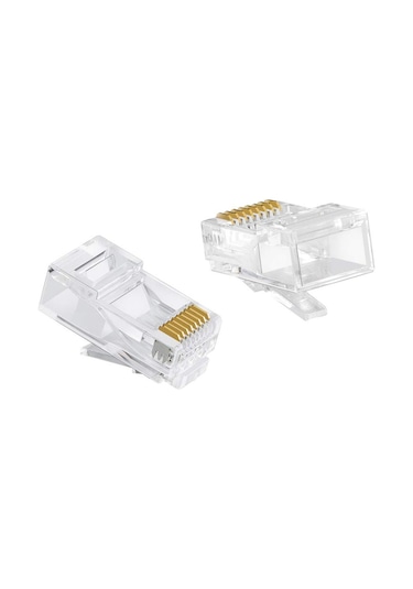 RJ45 Network Cat5 Cat6  Jack Ethernet Konnektör Uç 100 Adet