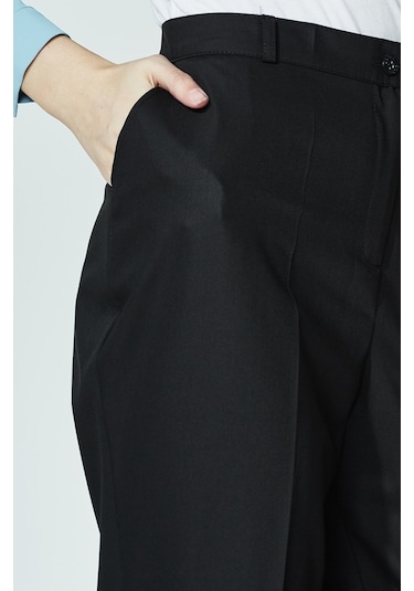 Soralline Kadın Büyük Beden Pantalon 1660 Siyah