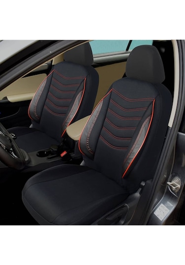 Navi Yeni Nesil Serisi Universal Oto Koltuk Kılıfı Siyah-Kırmızı