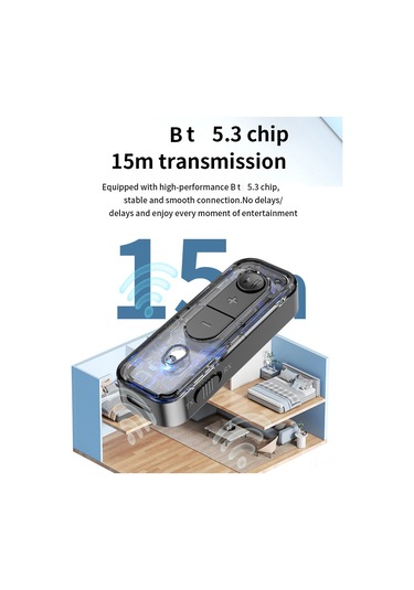 Teltree D58 V5.3 Araç Bluetooth Alıcı Verici - Aux Bağlantılı, Usb Şarjlı, Gürültü Azaltmalı 112 Karakter