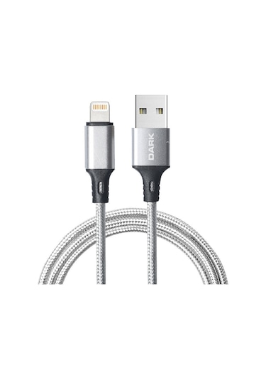 Dark Lightning Örgülü 'Quick Charge' Destekli Şarj Ve Data Kablos