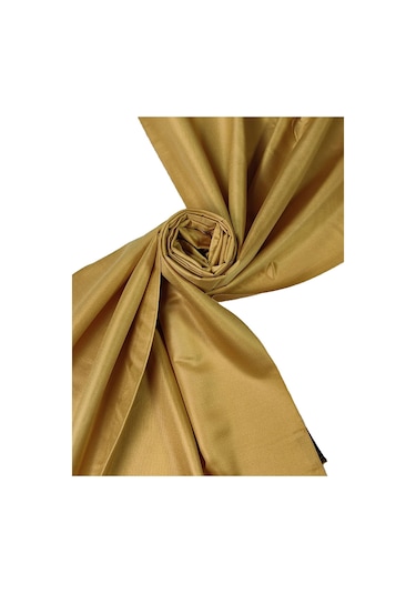 Mısırlı Eşarpları Çift Taraflı Düz Renk Ipek Şal Açık Gold