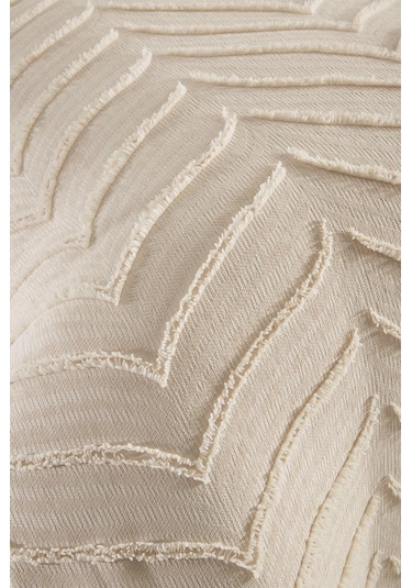 Çeyiz Diyarı Sementina 2 Parça Tek Kişilik Pike Takımı Bej Bej