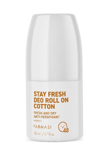 Farmasi Stay Fresh And Dry Cotton Kadın Roll On Deodorant 50 ML