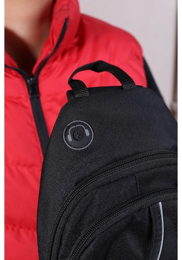 Seventeen 3474 Erkek Kanvas Body Bag Çapraz Çanta Siyah