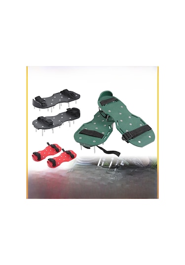 Mufunye Bahçe Toprak Gevşetici Botları: Plastik Tabanlı Çetin Çivi Desenli, Yeşil Alan Bakımı Ve Toprak Hazırlığı İçin Siyah Bahçe Botu