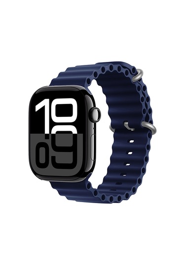 Watch 10 46mm Uyumlu Zore Krd-75 Silikon Kordon-lacivert