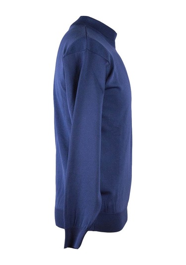 Trender Yarım Balıkçı Erkek İndigo Erkek Kazak Ysn02 Indigo