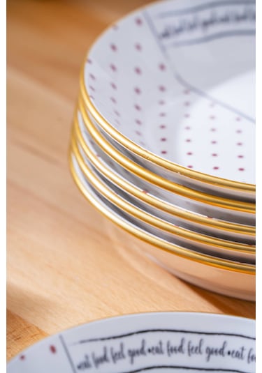 Feel Good 6'lı Yemek Tabağı - 20 CM