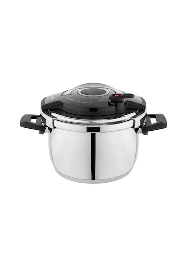 Schafer Optima Düdüklü Tencere Seti 4 L + 6.5 L Siyah - Gri Siyah