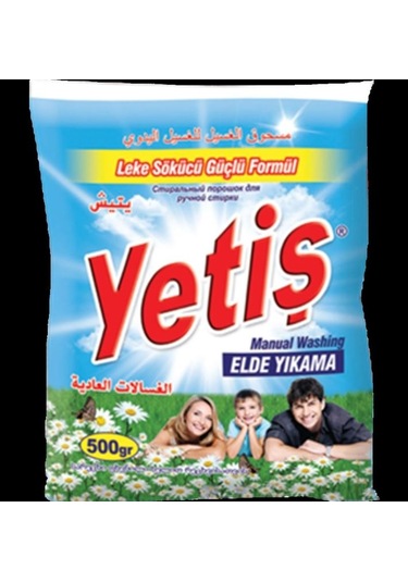 Yetiş Toz Deterjan Elde Yıkama 500 G