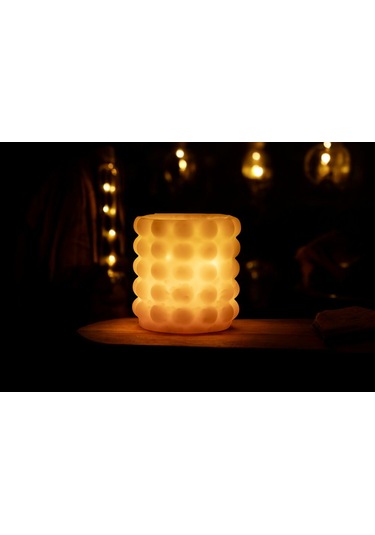 Fener Mum Bubble Short Krem Kavun Kokulu Dekoratif Mum