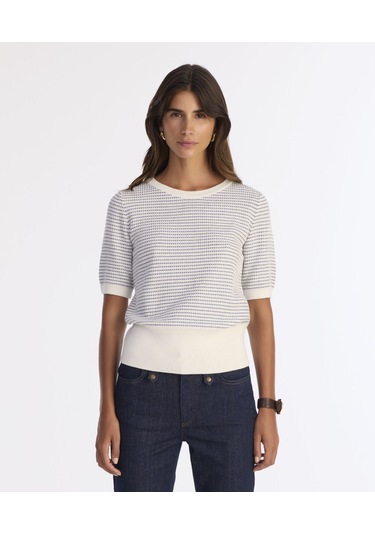 Yargıcı Regular Bisiklet Yaka Kısa Kol Kazak 25kktr2020x 037 Ekru