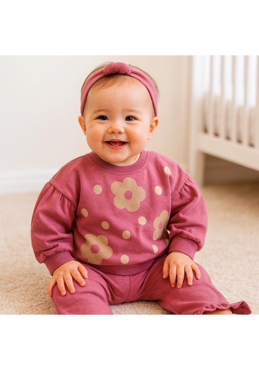 Angola Papatyalar Omuzdan Çıtçıtlı 2 Li Takım Mürdüm