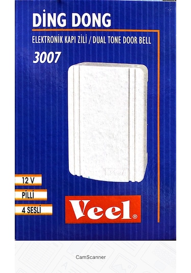 Veel 3007 Ding Dong 4 Sesli Elektronik Kapı Zili