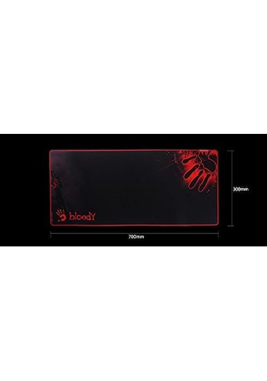 Kırmızı Desenli 70 X 30cm Oyuncu Mousepad 001