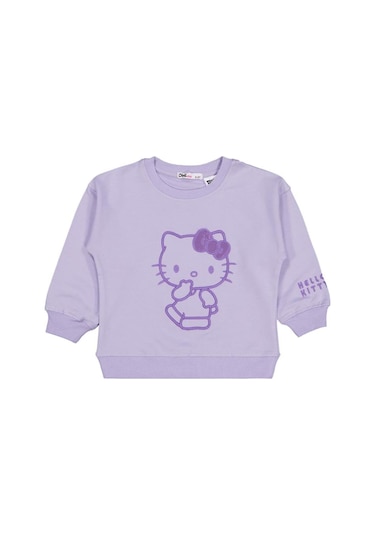Hello Kitty 2-5 Yaş Sweatshirt Lila