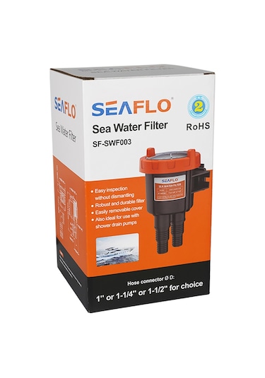 Seaflo Plastik Deniz Suyu Filtresi 25-32-38mm