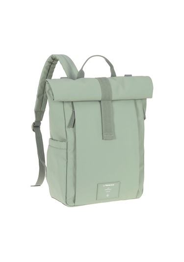 Lassig Rolltop Up Bebek Bakım Sırt Çantası Silver Green Açık Yeşil