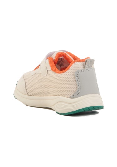 Krem Cırtlı Fileli Hafif Unisex Çocuk Spor Ayakkabı 1931 İ Krem-turuncu Krem - Turuncu