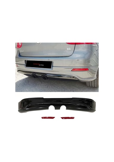 Vw Golf 5 R32 Arka Ek Reflektörlü Boyasız Abs Plastik 2003 - 2009