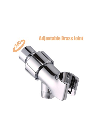 Gajeena 6 Fonksiyonlu Kare Duş Başlığı Seti - 360 Ayarlanabilir Askı Ve 1.5m Hortum İle Güçlendirilmiş Duş Seti Gümüş