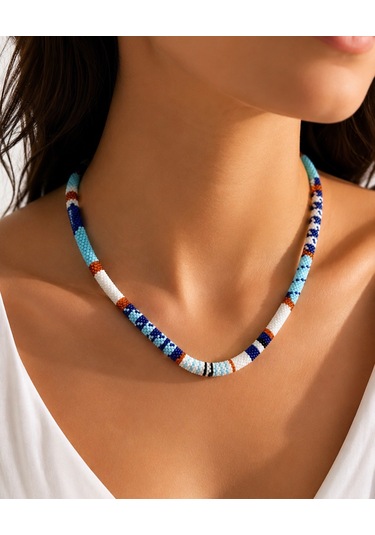 Chichibeads Deniz Esintisi Kolye 006 - Mavi