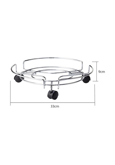 Teknotel Damacana Tüp Saksı Damacana Altlığı Krom Mg052