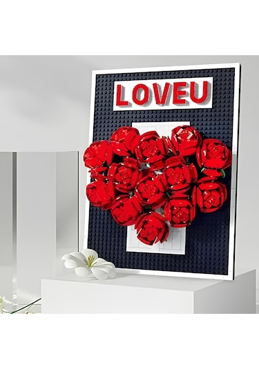 Love U Gül Fotoğraf Çerçevesi